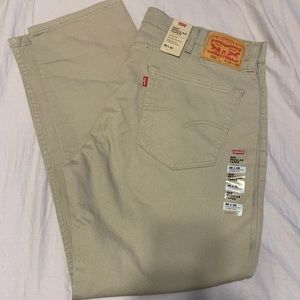 NWT Levi’s khaki 502 regular taper stretch pants 38x30-lost 2 much weight!!